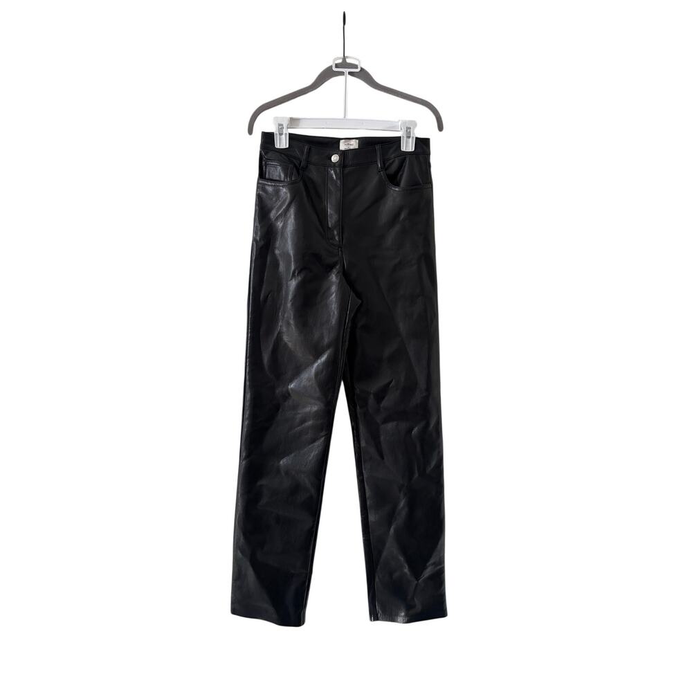 Wilfred Black Faux Leather Pants Size 6 - Picture 2 of 8